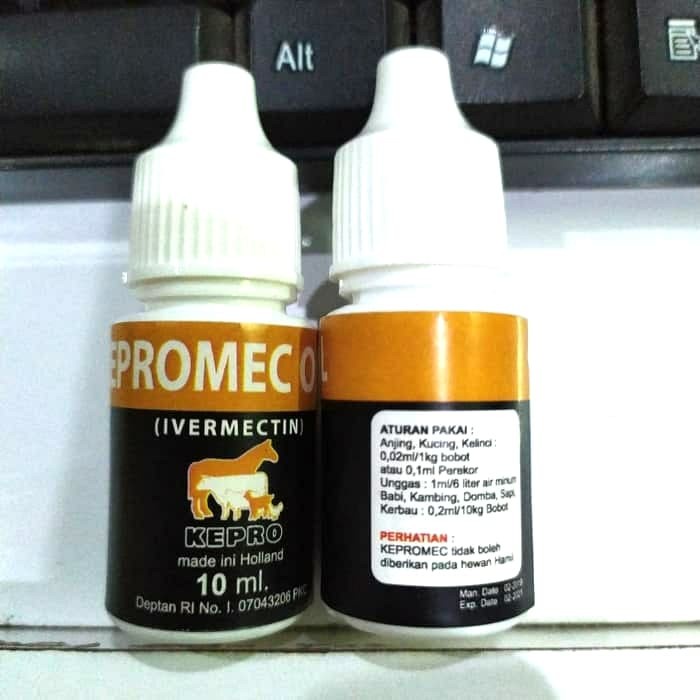 Obat Scabies Kutu Jamur Kudis Cacing Kucing Anjing KEPROMEC ORAL 5ml