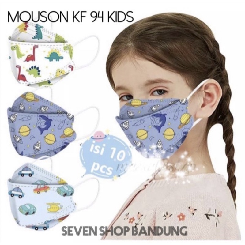 Masker Mouson Kids/ Masker Mouson anak 4 ply