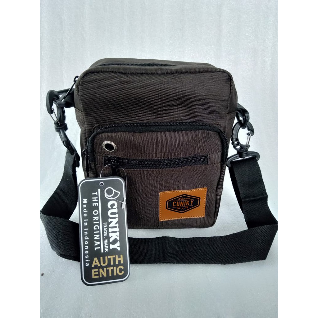 HSTR Tas Selempang Bahu Pria distro ukuran kecil Slingbag Slimbag Pouch Crossbody Original Harga murah kualitas distro terbaik dan terlaris S4