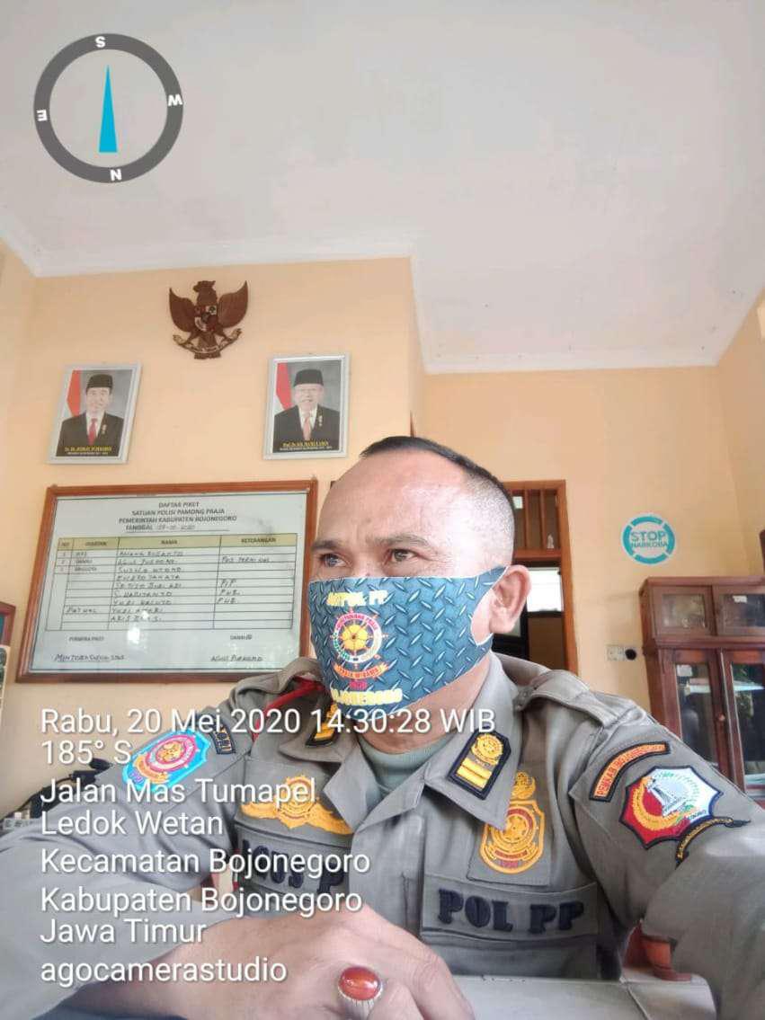 Masker Kain Semi Logo Kesatuan Pelindung Mulut Hidung Maske Non Medis Custome Face Shield