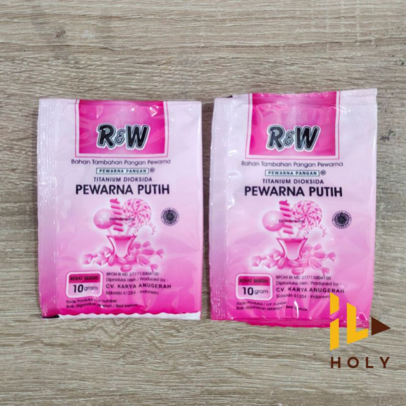 

R&W Pemutih Makanan (Sachet 10gr) Pewarna Makanan Putih / Rajawali Pemutih Titanium Dioksida