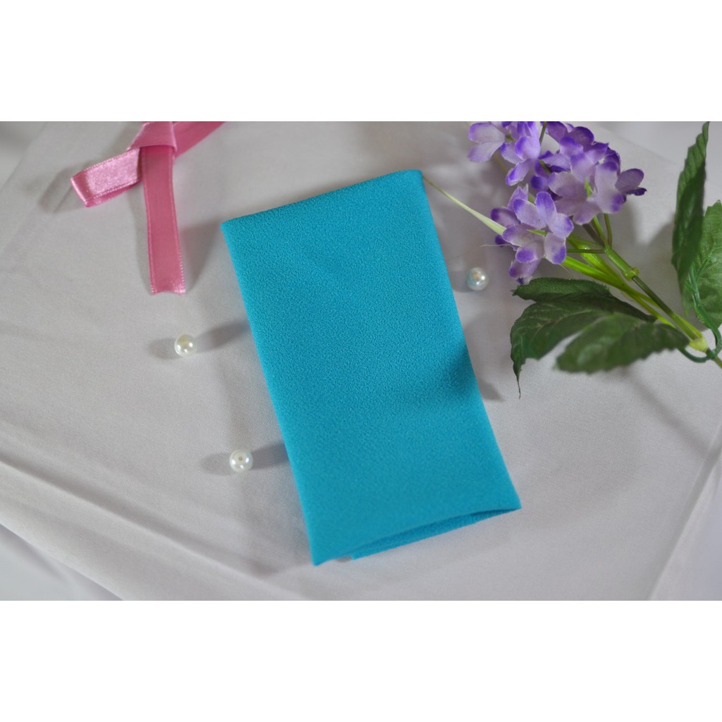 Hijab simple BERGO MARYAM Non Pet Tali Diamond Premium OriAulana Grosir Jilbab dan Kerudung Termurah-Biru Tosca