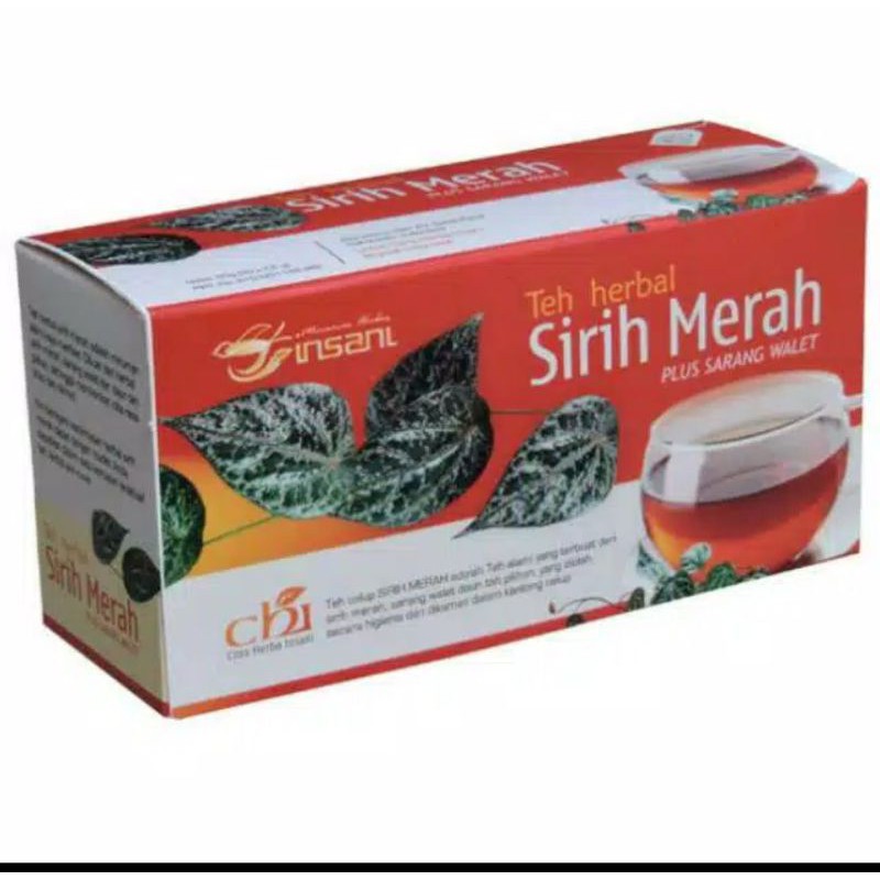 

Teh Herbal Sirih Merah Plus Sarang Walet