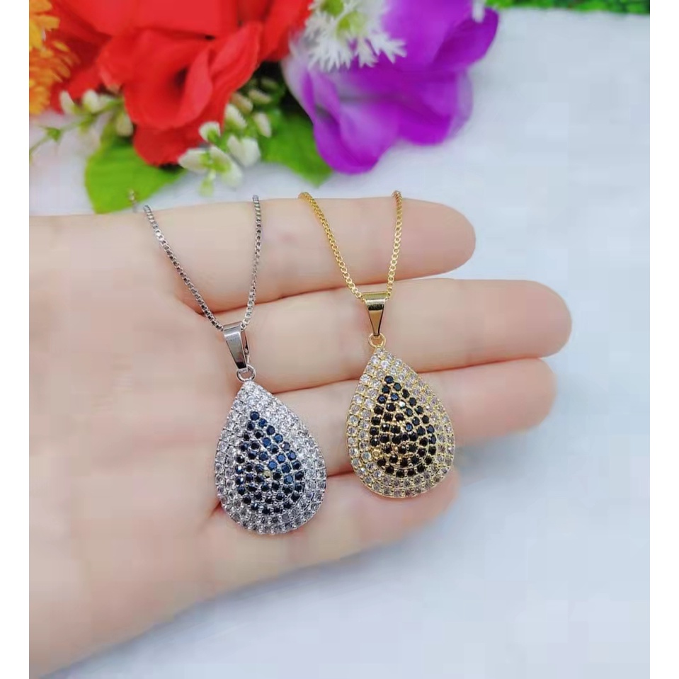 Kalung Xuping Mata Hitam Lapis Emas Perhiasan Fashion K82-85