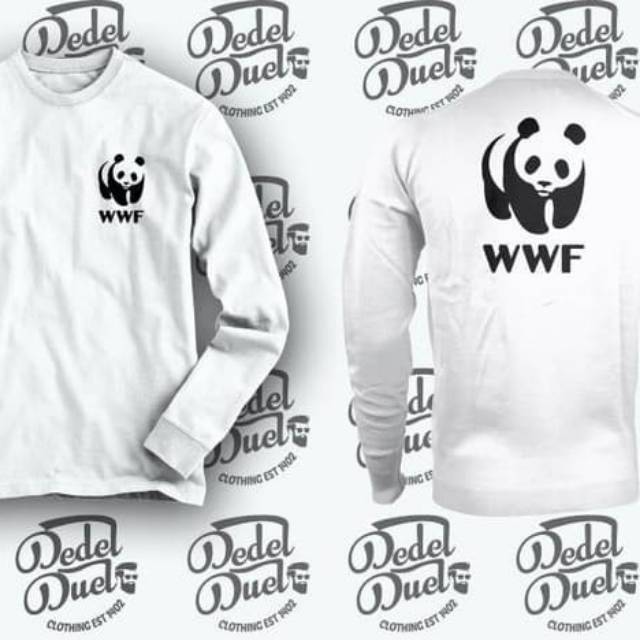 Tshirt baju kaos lengan panjang WWF