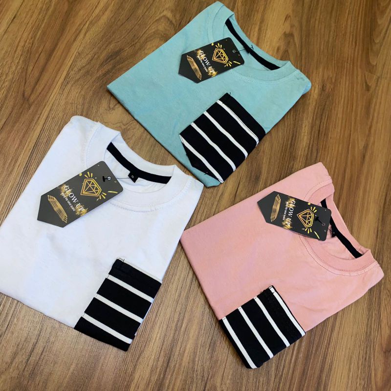 kaos polos anak saku