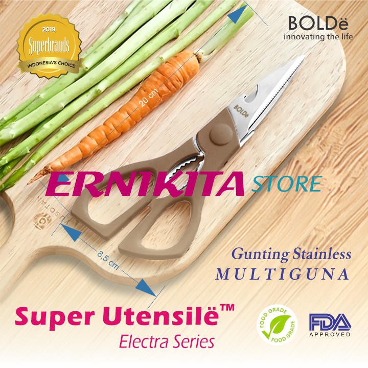 BOLDe SCISSOR ELECTRA SERIES - Super Utensil Gunting Dapur 3 in 1