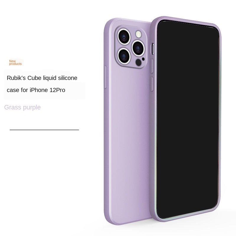 Soft Case Silikon Warna Polos Untuk iPhone 12 Mini 12 12PRO 12PROMAX Dhf6