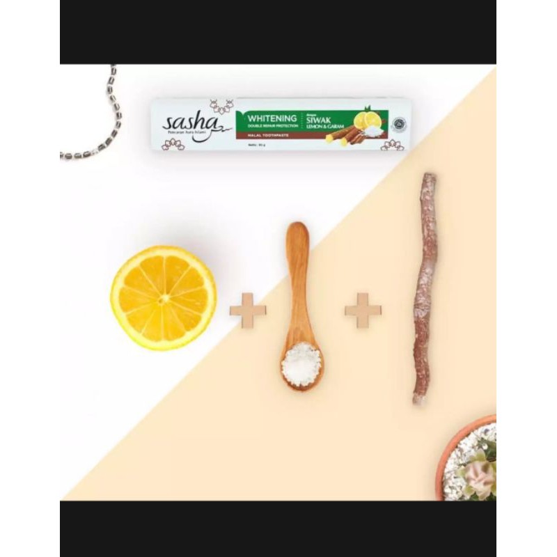 Sasha Odol/Pasta Gigi Herbal Siwak & Lemon