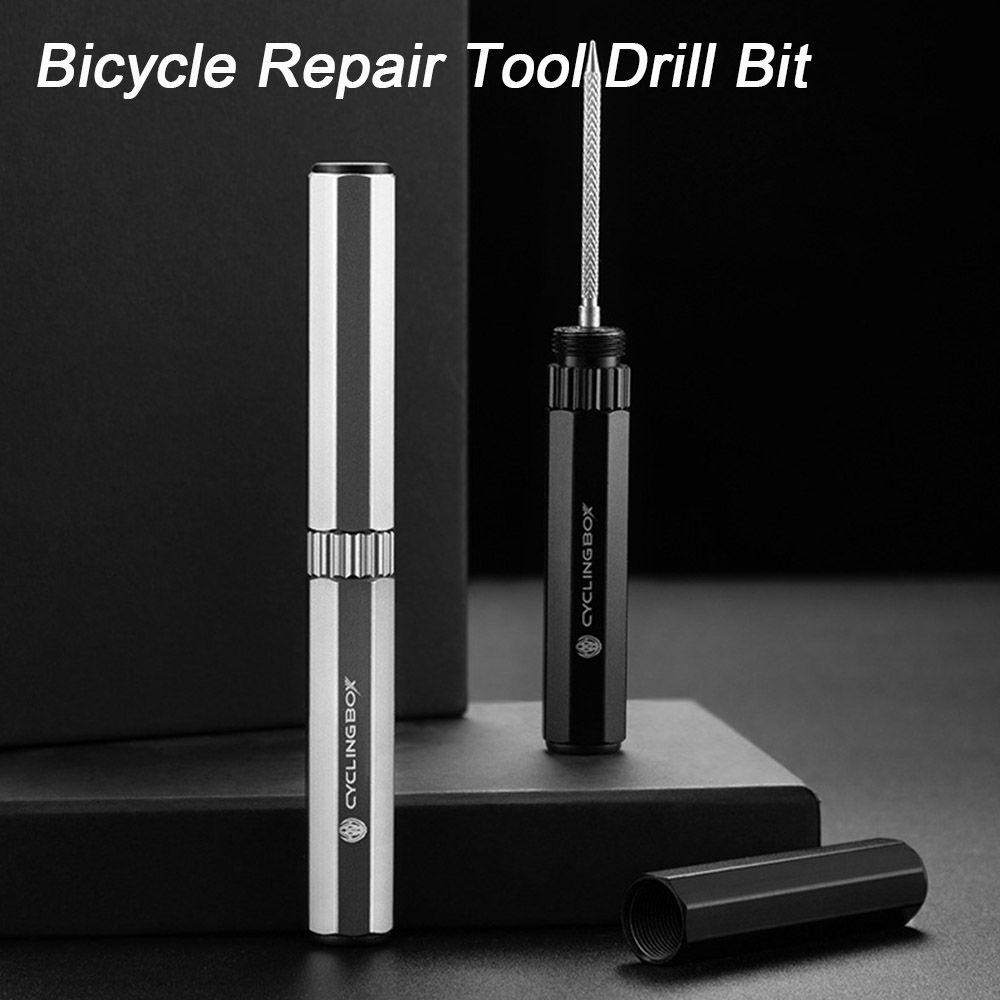 R-FLOWER Vacuum Tire Repair Portable Tongkat Gosok Ban Sepeda Jalan Darurat Tire Repair Fork Drill Bit