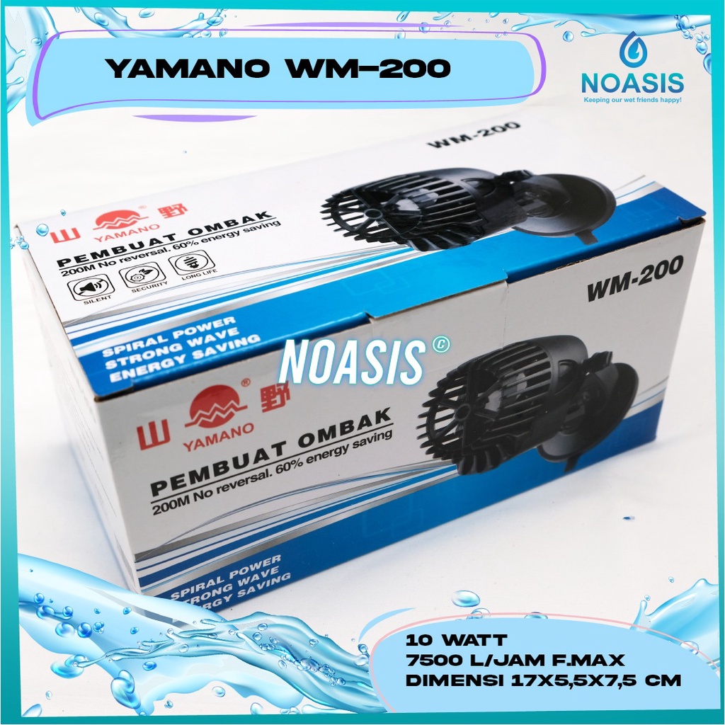 NOASIS WAVE MAKER AQUARIUM YAMANO ROSSTON WM 200 WM - 200 PEMBUAT GELOMBANG