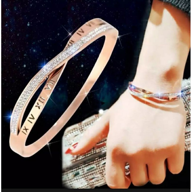 Gelang titanium wanita/Perhiasan titanium wanita/aksesoris titanium wanita