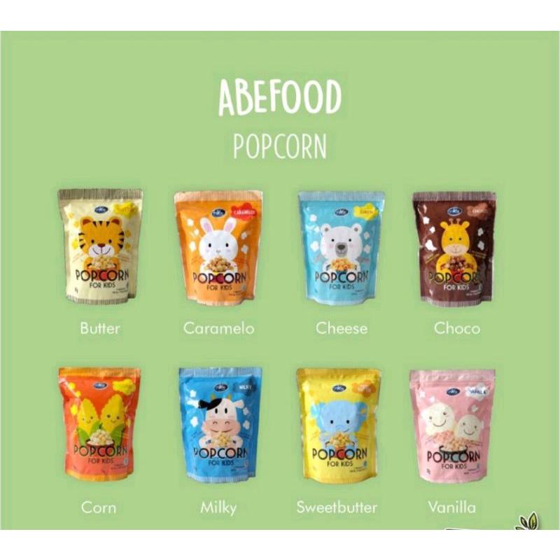 Abe food popcorn for kids 80gr / cemilan 80gr