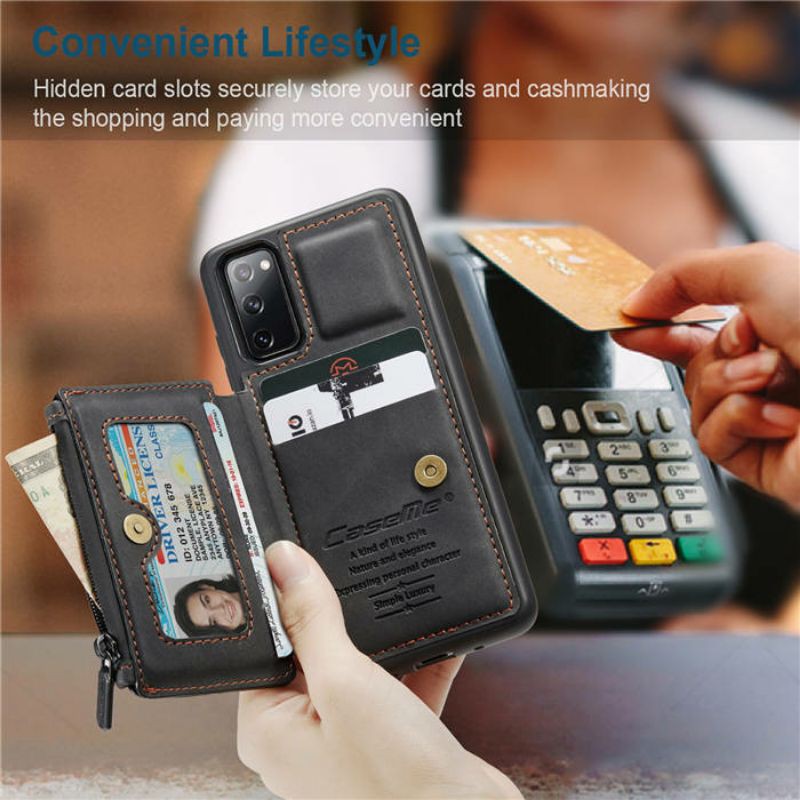 Caseme Slot kartu Cover Leather Wallet Case Samsung Galaxy S20 FE / S20FE