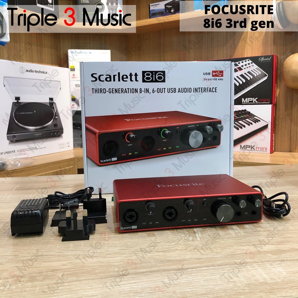 Focusrite Scarlett 8i6 3rd Gen ORIGINAL Garansi Soundcard Recording