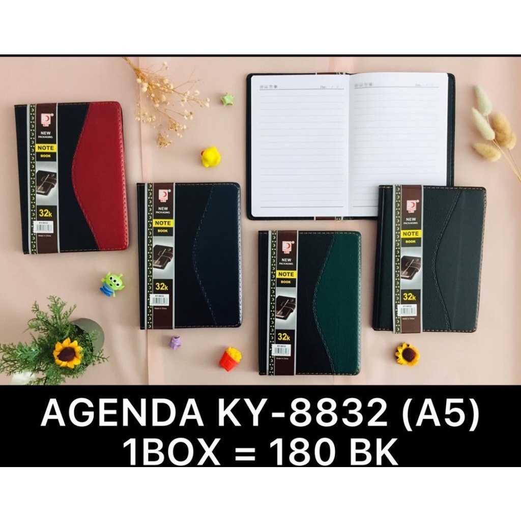 

buku agenda non kancing tipe ky 8832 32k dual color