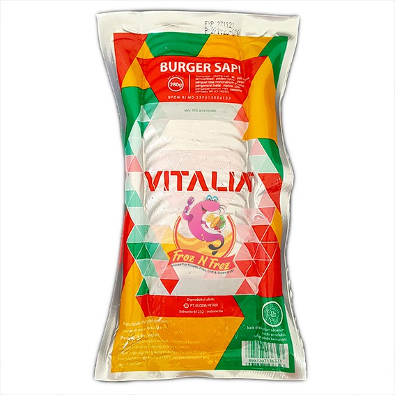 

VITALIA Burger Sapi 280 Gram (20 Pcs)