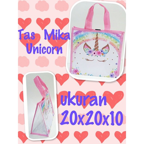 

souvenir tas mika ulang tahun anak goodiebags Unicorn