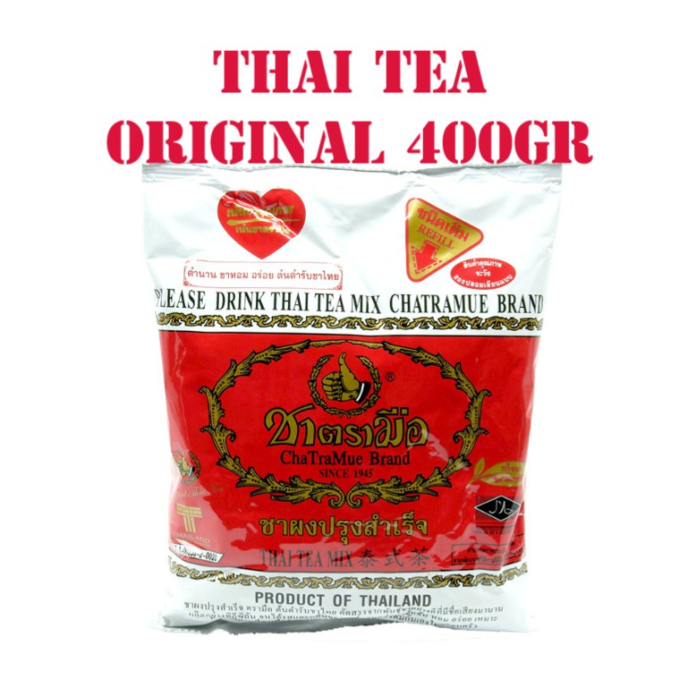 

TEH HERBAL, KESEHATAN, THAI TEA CHATRAMUE ORIGINAL 400GR THAILAND / CHATRAMUE/ THAI TEA ORIGINAL 400GR THAILAND