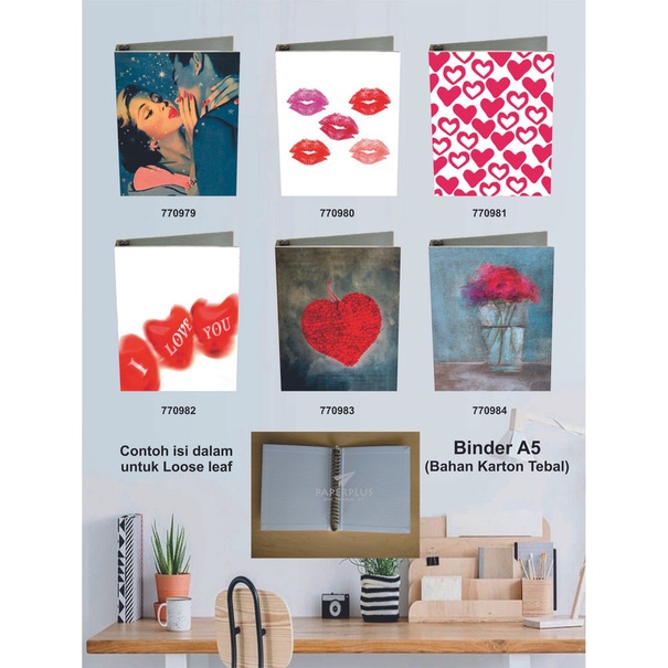 

Binder A5 / Binder Note A5 / Love / Set 3018