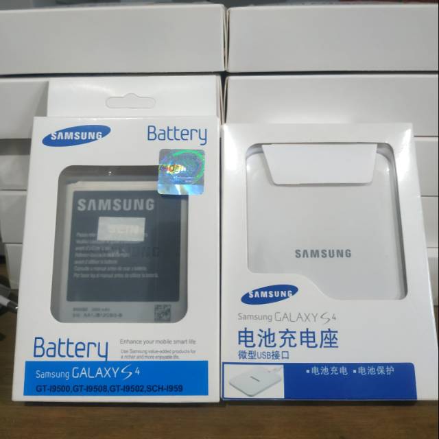 PAKET DESKTOP CHARGER + BATRE BATERAI SAMSUNG GALAXY S4 I9500 ORIGINAL BATTERY