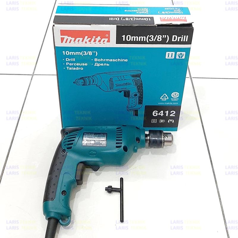 Mesin Bor Tangan Besi Kayu Makita 10mm 6412 Bor Listrik Dua Arah/Bor Tangan Listrik Kayu 10 Mm MAKIT