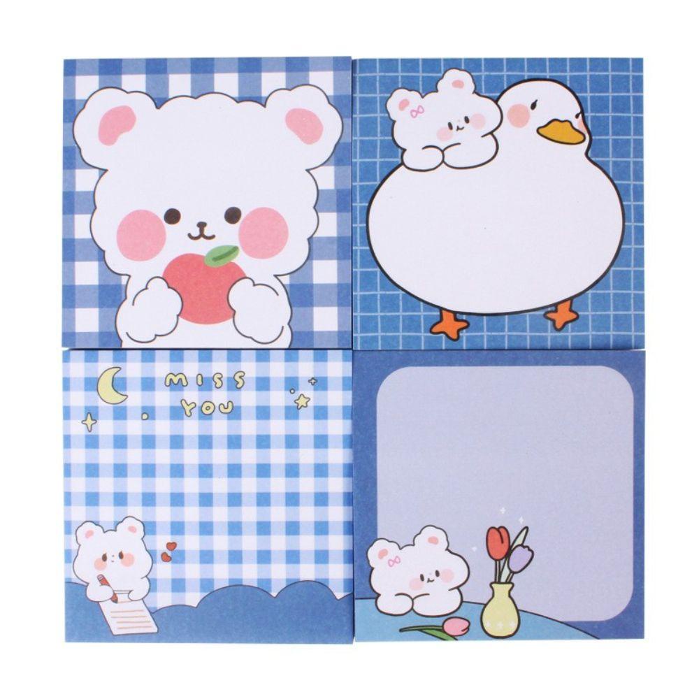 Lanfy Diary Memo Pad Kawaii Ins Kertas Label Alat Tulis Siswa Sticky Note Perlengkapan Sekolah Pesan Stiker