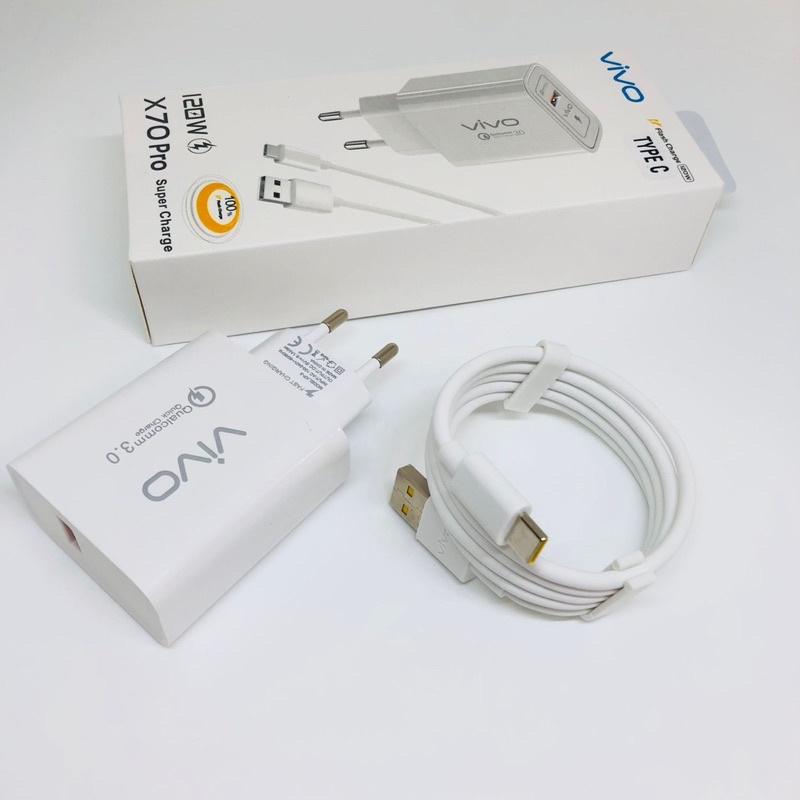 NEW CHARGER VIVO X70PRO DAN X80PRO FAST CHARGING MICRO TYPE C