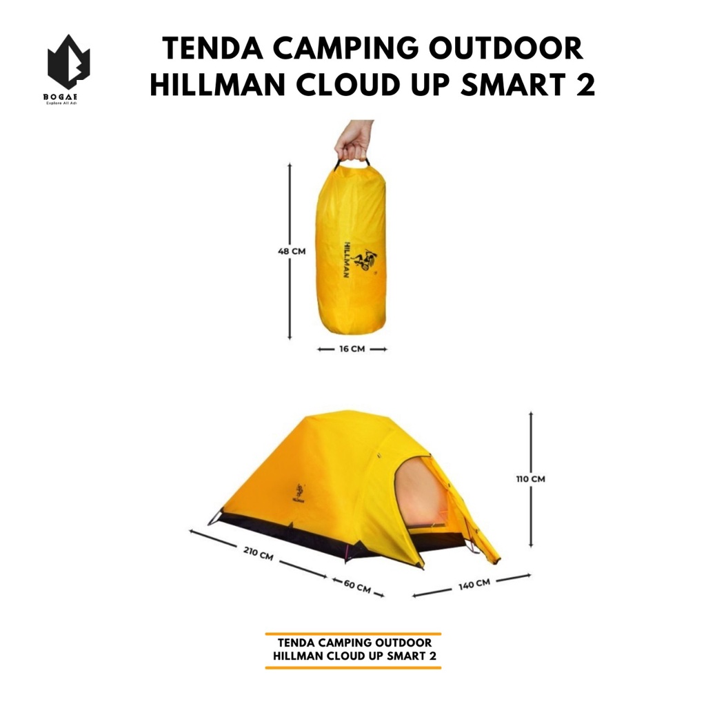 Tenda hilman Cloud UP smart - Tenda Hilman CloudUP - Tenda Camping - tenda hiking - tenda outdoor - tenda double layer - tenda waterproof