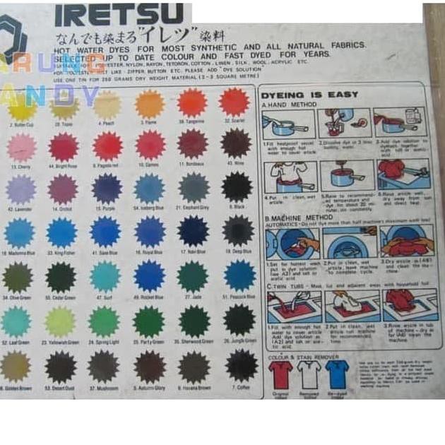 

GGD⁑ IRETSU Bubuk Pewarna Tekstil Barang Terlaris