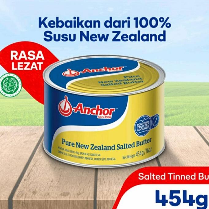 

(BISA COD) anchor salted butter 454gr kaleng NEW Kode 1227