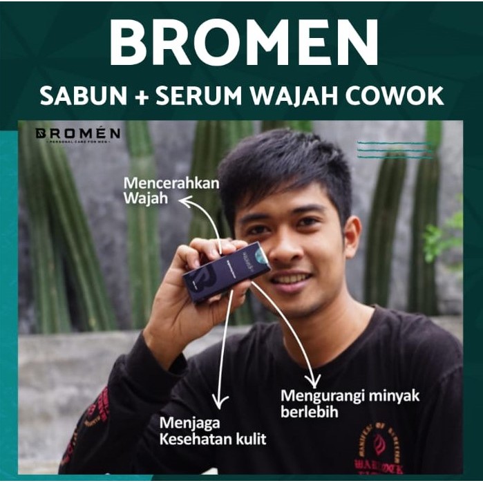 BROMEN PAKET LEBARAN SALE 2023 PERSONEL CARE FOR MEN: 1 pcs BRIGHTENING SERUM &amp; 1 pcs BRIGHTENING SOAP