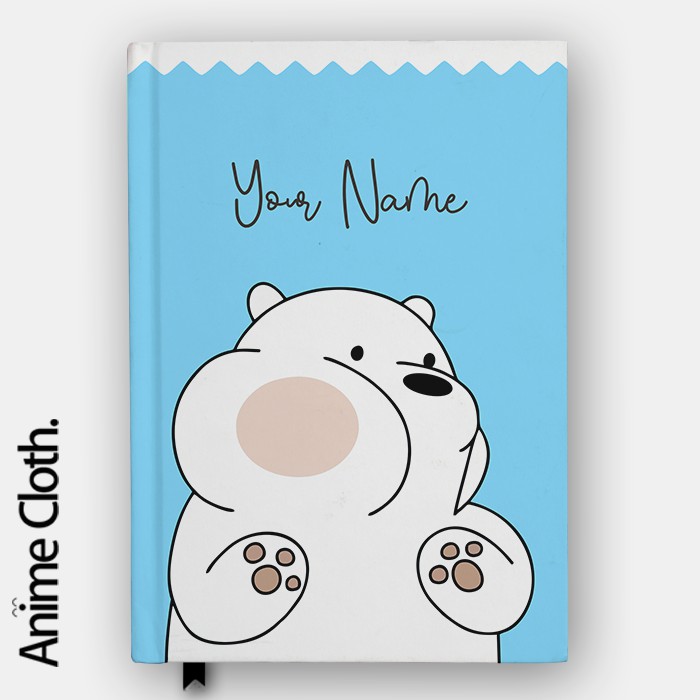 

Buku Catatan Notebook We Bare Bear Journal Book Notepad Diary Jurnal Agenda Custom Nama ICEBEAR2