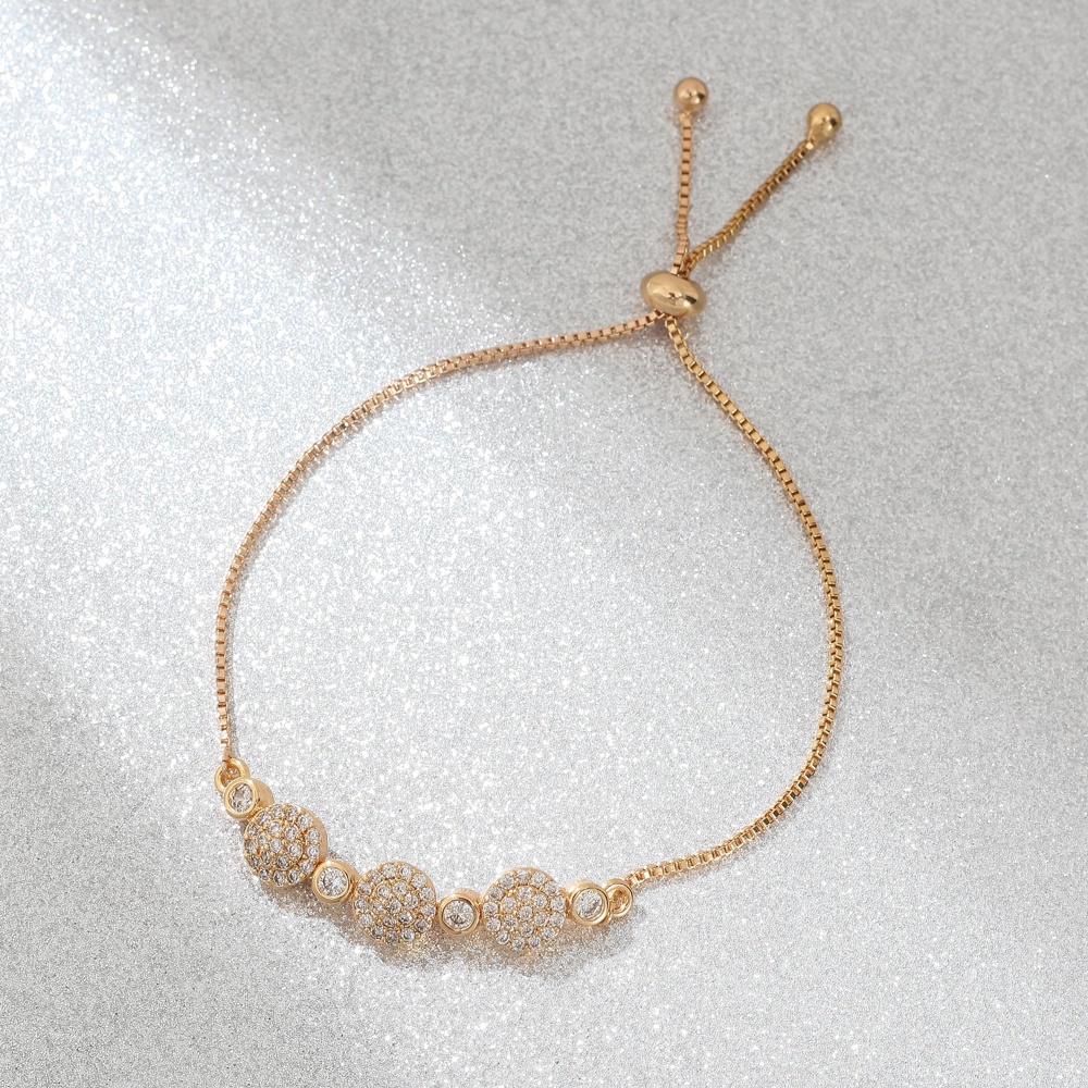 COD gelang wanita titanium anti karat serut cantik rose gold berlian aksesoris fashion perhiasan emas D404