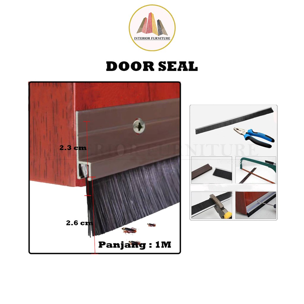 Penutup Celah Pintu - Pelindung Pintu Penutup Celah Bawah Pintu Penutup Celah Jendela Door Seal