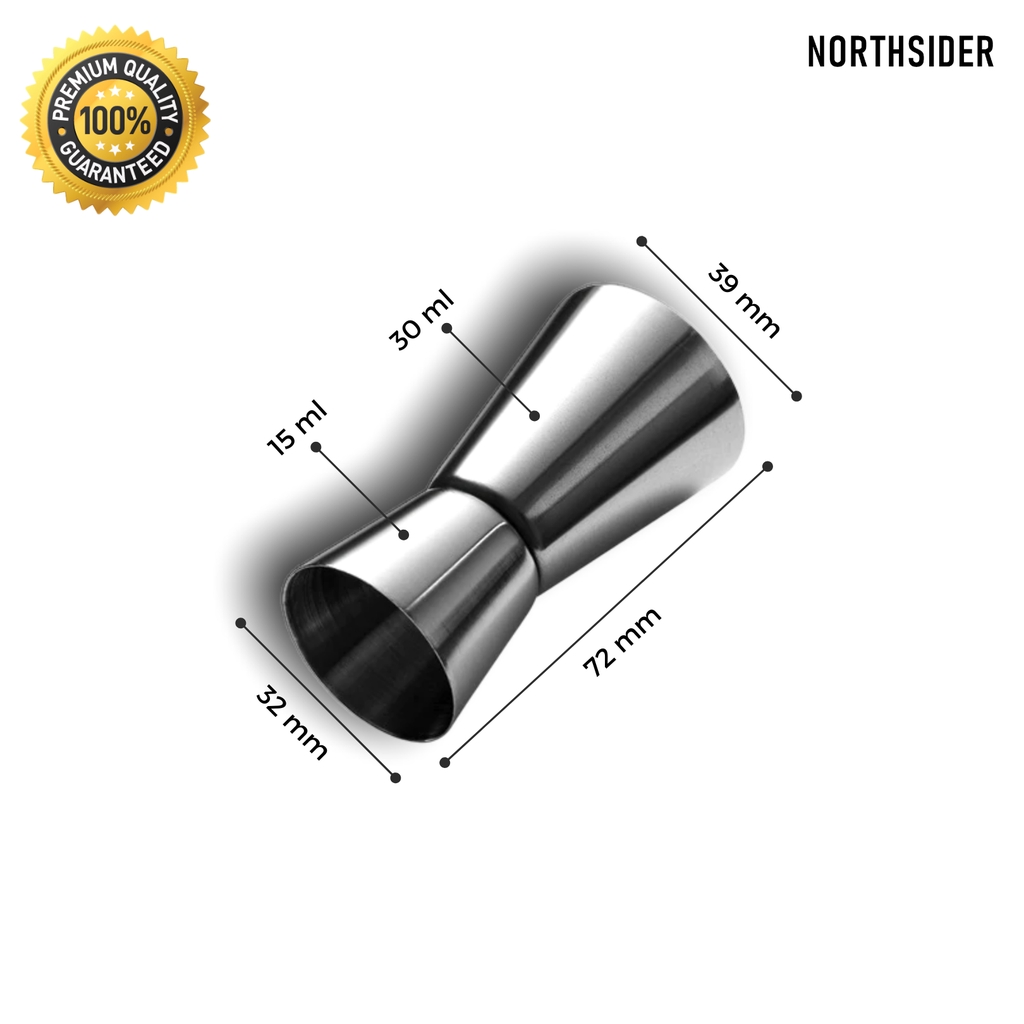 JIGGER 15/30ml STAINLESS STEEL | GELAS SHOT TAKAR