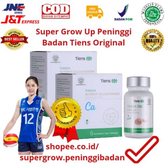 

Super Grow Up Peninggi Badan Tiens Dewasa - Susu Kalsium Hypergrow Tiens Peninggi Badan Original