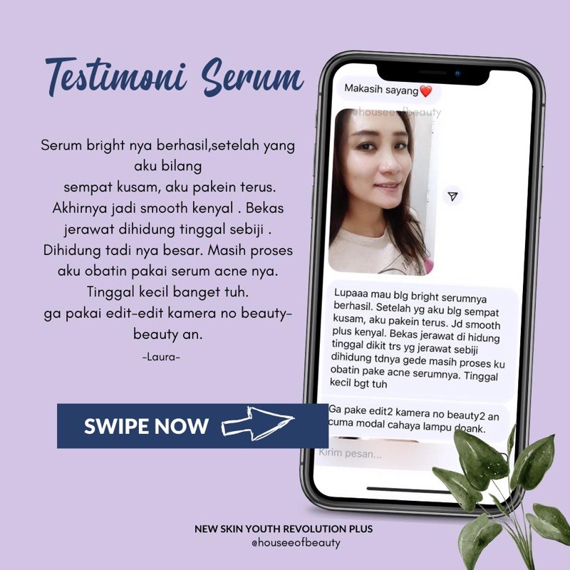 Skincare Cream Pemutih Wajah GLOWING Kosmetik Wanita | NEW SKIN YOUTH REVOLUTION PLUS-7