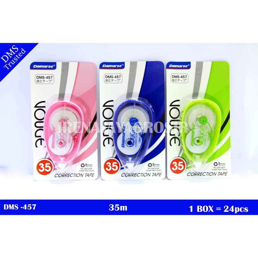 

Correction tape / tip x roll transparan panjang 35 meter / tipe x pita / Daimarse dms-457