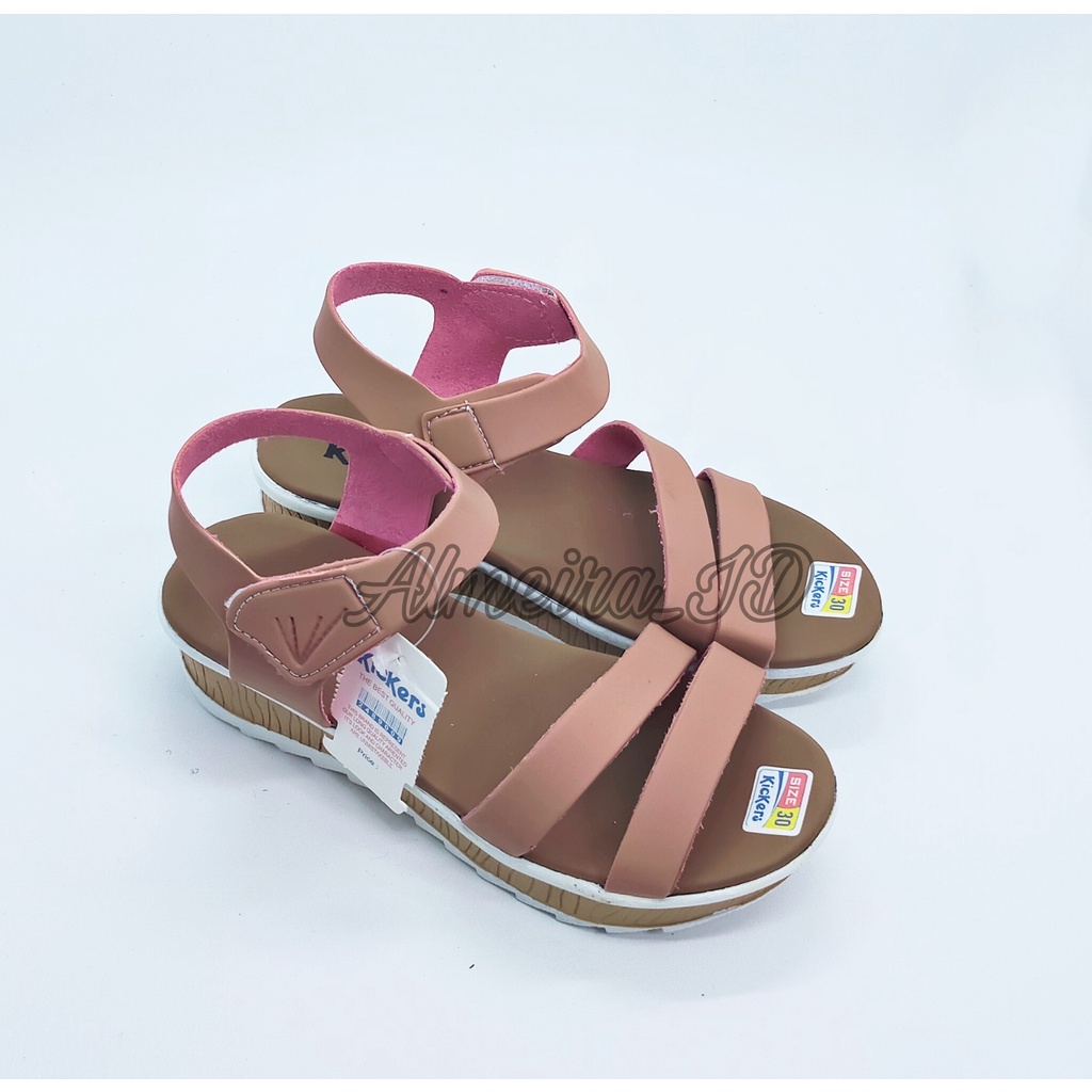 Sandal Wedges Anak Perempuan Lucu Kickers Best Seller | Sandal Anak Branded | Sandal Anak Wedges