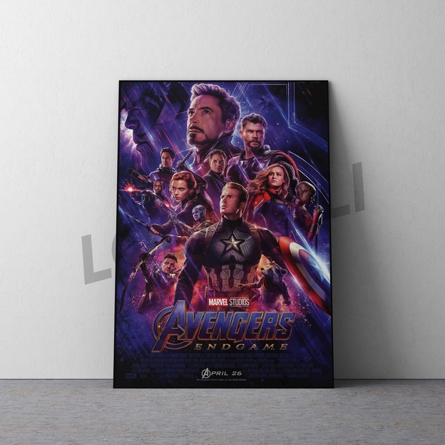 Hiasan Dinding Poster Kayu - Avengers Endgame