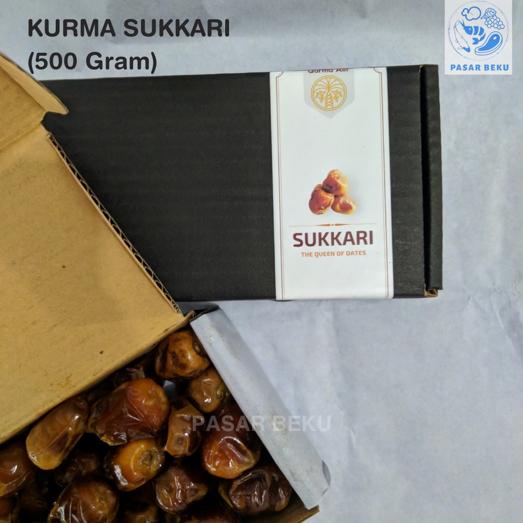 

Kurma Sukari Sukkari Premium 500 gram Kurma Raja Sukkari Qurma Basah Lembut Manis Padang