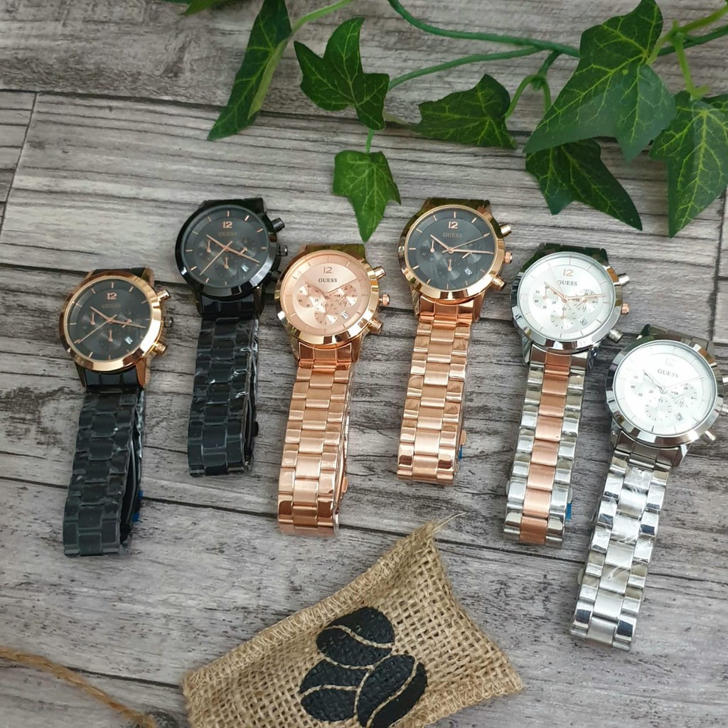 Grosiran Jam Tangan Wanita Psa S4 - 36100 Analog Tali Rantai Tanggal Aktif Chrono Hiasan Original Garansi 6 Bulan Free Baterai Cadangan (COD)