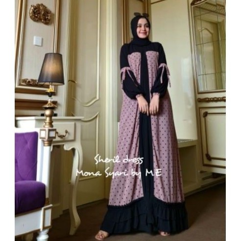 SHERYL DRESS ORIGINAL MONA SYARI'I BY ME READY