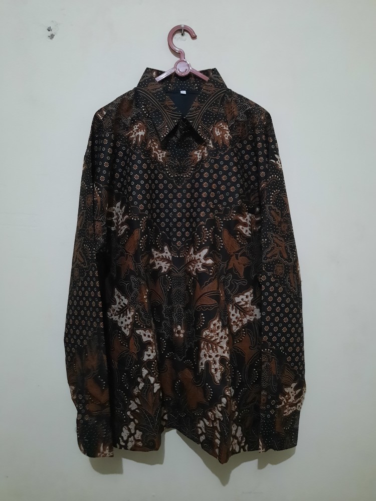 Perwira Kemeja Batik Pria Lengan Panjang Katun Halus Full Furing Batik Kanaya