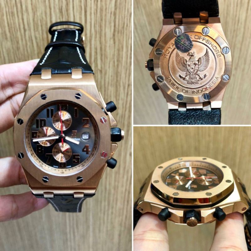 ROYAL OAK OFFSHORE ORIGINAL FREE BOX DAN BATERAI CADANGAN LENGKAP