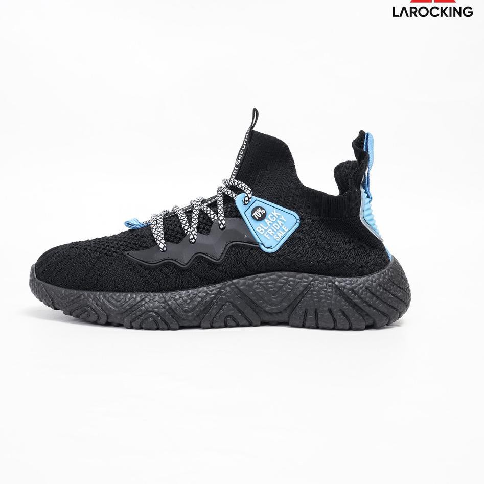 Premium.. Larocking - Ventus Vol 1 Hitam | Sepatu Sneakers Running Gym Shoes Sports ME