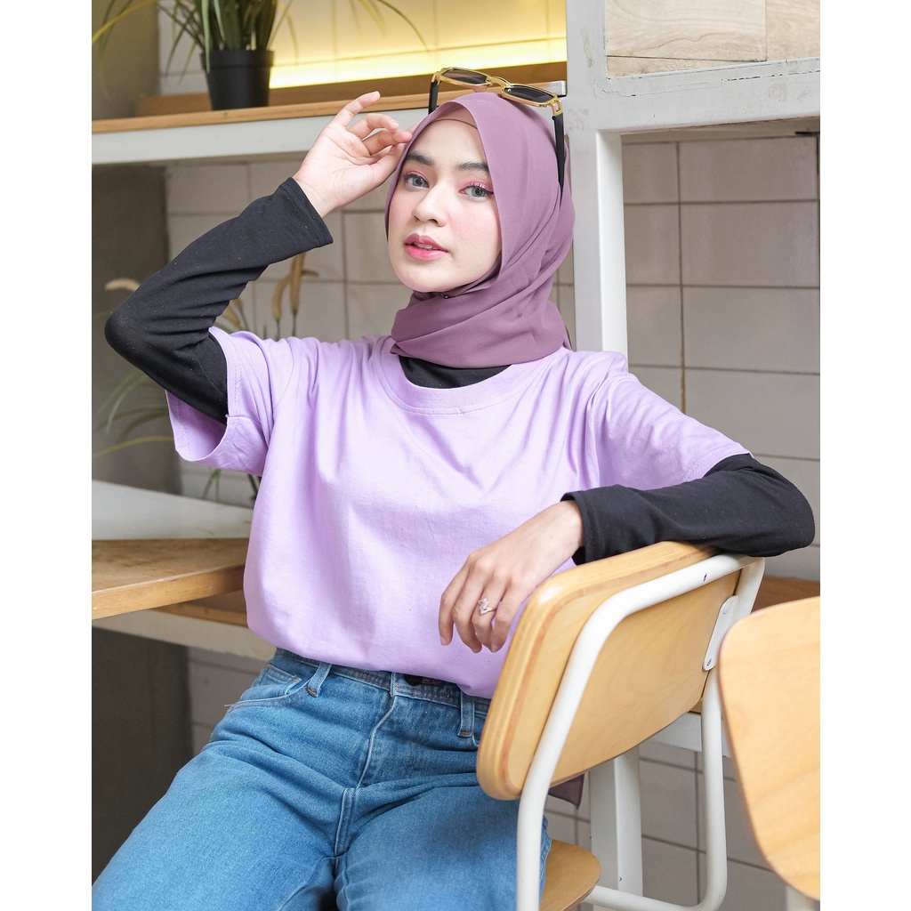 AFI - EC - Kaos Oversize Polos Lilac REAL KATUN