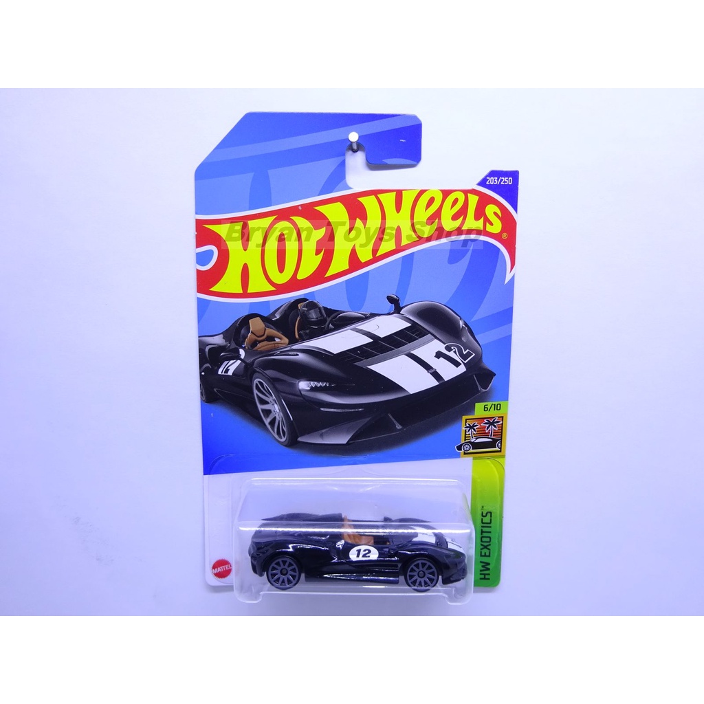 Hot Wheels McLaren ELVA Hitam No. 12