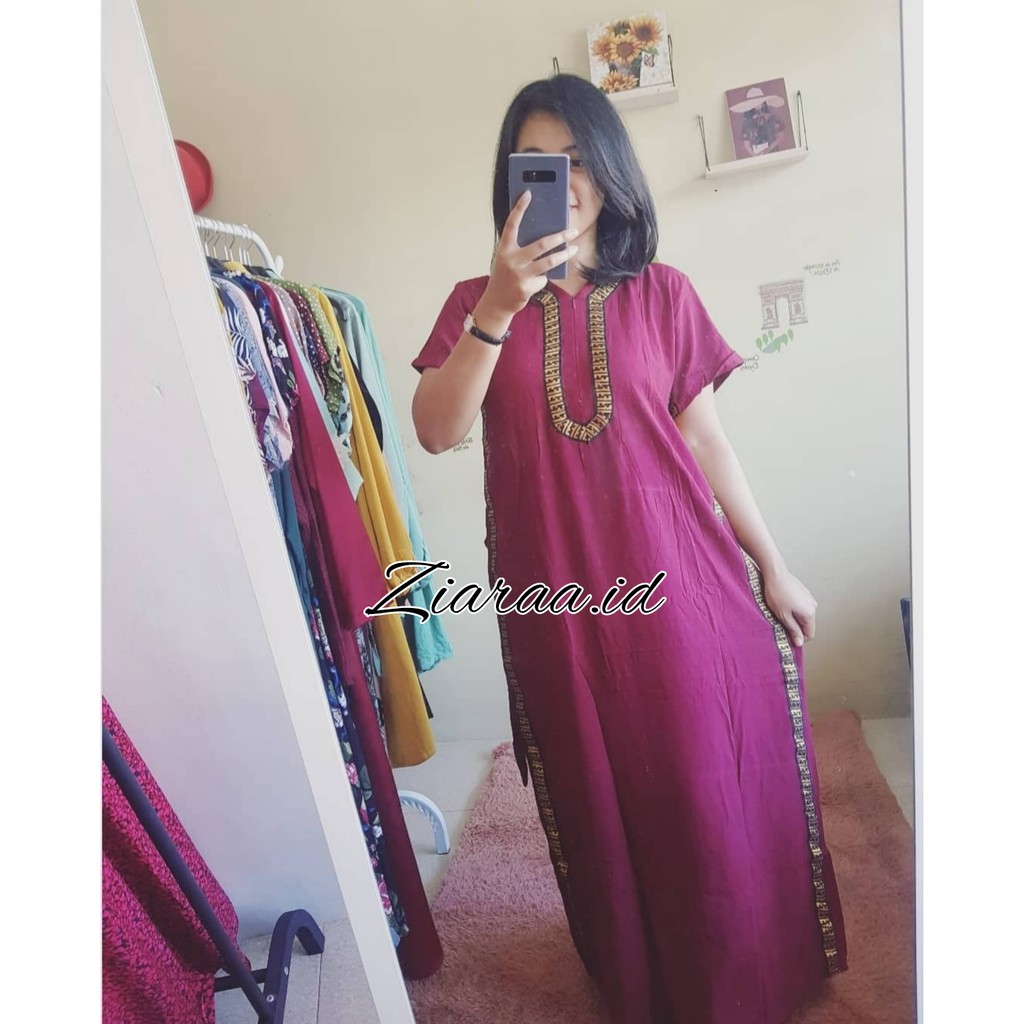 DASTER LUXURY JUMBO RENDA BAHAN KATUN ( BANYAK WARNA
